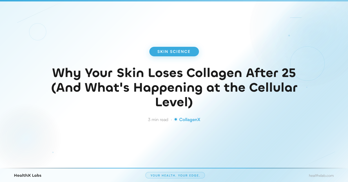 Why Your Skin Loses Collagen After 25 (And What's Happening at the Cellular Level) — HealthX Labs